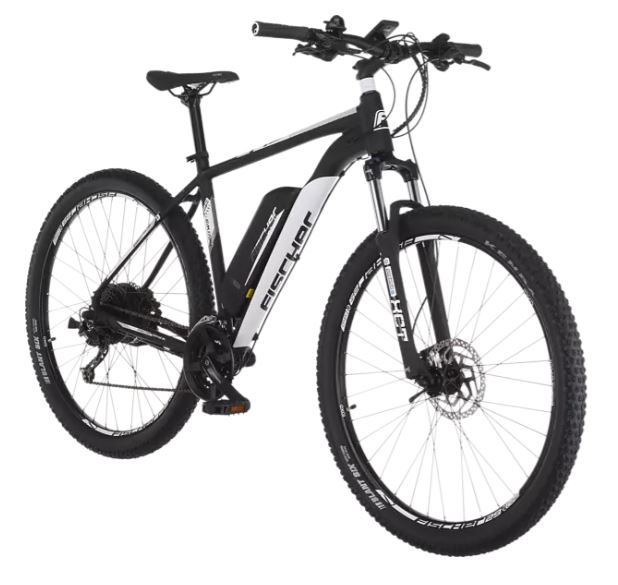 Bild zu FISCHER EM 1724 Mountainbike (Laufradgröße: 29 Zoll, Rahmenhöhe: 51 cm, Unisex-Rad, 422 Wh, Signalschwarz matt) für 1228,90€ (VG: 1428,90€)