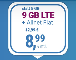 Bild zu Simplytel.de: 9GB LTE Datenflat + Telefonie & SMS Flat im o2 Netz für 8,99€/Monat – jederzeit kündbar (Frist 3 Monate)