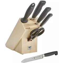 Bild zu [nur noch heute] ZWILLING Vier Sterne Messerblock natur 7 tlg. mit Schere ab 73,94€ (VG: 103,94€)