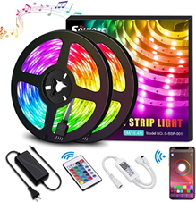 Bild zu SOLMORE RGB LED Streifen mit Fernbedienung (2x5M, 300 LEDs) für 14,99€