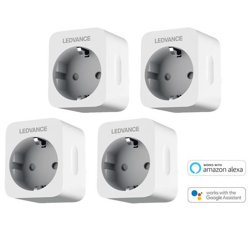 Bild zu [nur heute] 4er Pack der Ledvance Smart+ WLAN-Steckdose für 30,90€ (VG: 39,96€)