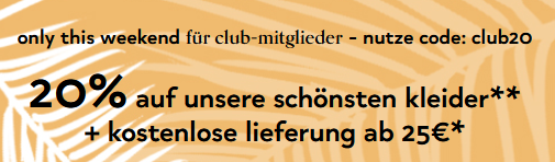 Bild zu Orsay: 20% Rabatt auf ausgewählte Kleider – nur für Club-Mitglieder (geht auch bei Neuanmeldung)