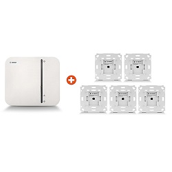 Bild zu Bosch Smart Home Set Rollladensteuerung inklusive fünf Unterputzschaltern für 269€ (Vergleich: 299€)