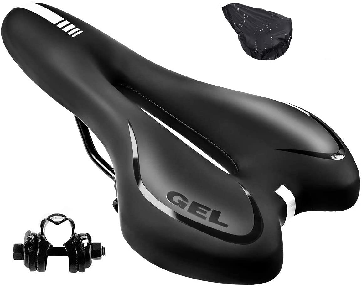 Bild zu Ergonomischer BRGOOD Gel-Fahrradsattel mit wasserdichtem Sattelbezug für 9,96€