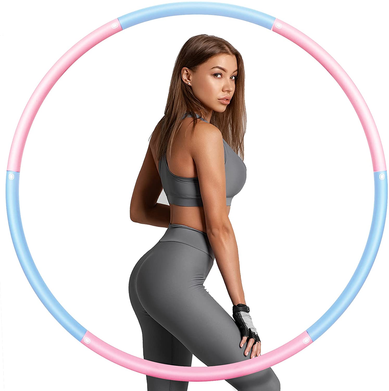 Bild zu 1,2 kg sinocare HulaHoop Reifen aus sechs Elementen für 6,99€