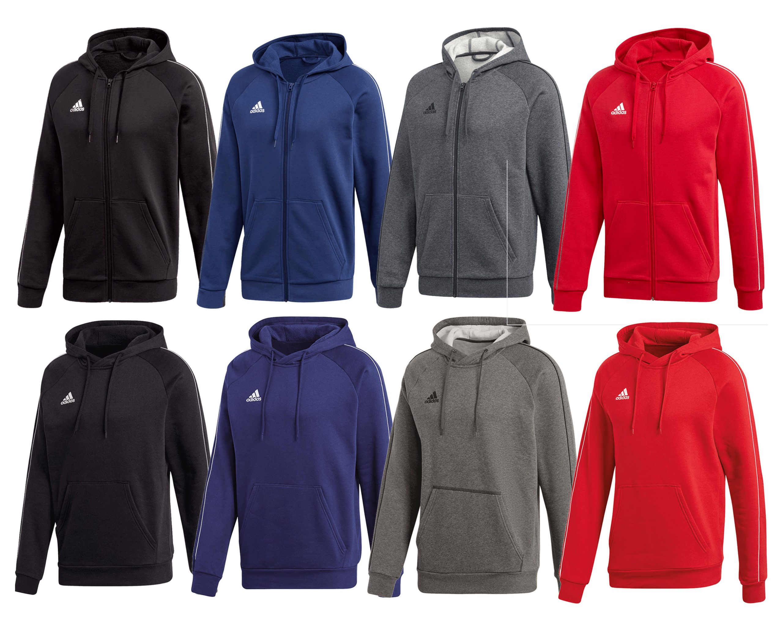 Bild zu Adidas Core 18 Hoody Set für 44,95€ (Vergleich: 51,48€)