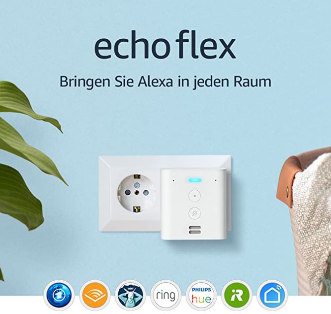 Bild zu Amzon Echo Flex (Smartlautsprecher für die Steckdose, Alexa fähig) ab 14,99€ (VG: 23,99€)