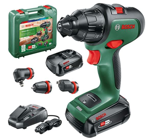 Bild zu Bosch Akku Schlagbohrmaschine AdvancedImpact 18 (2 Akkus, 18 Volt System, Bürstenlos, mit Zubehör, Koffer) für 158,99€ (VG: 207,23€)