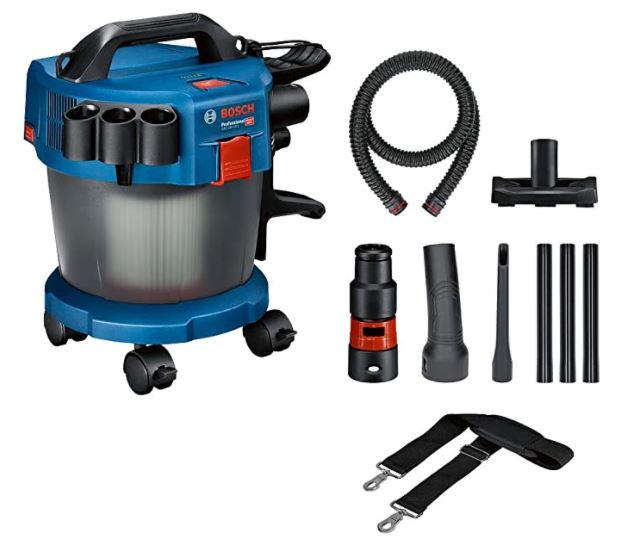 Bild zu Bosch Professional 18V System Industriestaubsauger Gas 18V-10 L (ohne Akku, 1,6 m Schlauch, 3 Verlängerungsrohre, im Karton) für 81,99€ (VG: 104€)