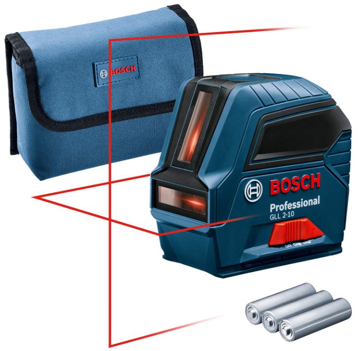 Bild zu Bosch Professional Kreuzlinienlaser GLL 2-10 (roter Laser, Max. Reichweite: 10 m, 3x AA Batterien, Schutztasche, im Karton) für 59,99€ (VG: 74,98€)