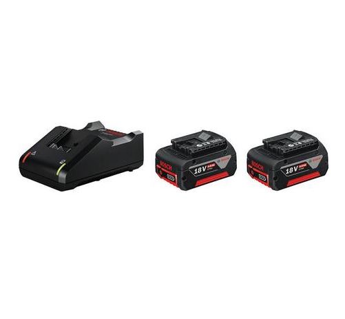 Bild zu Bosch Professional 18V System Akku Starterset (2x 4.0Ah Akku + Ladegerät GAL 18V-40) für 104,99€ (VG: 122,49€)