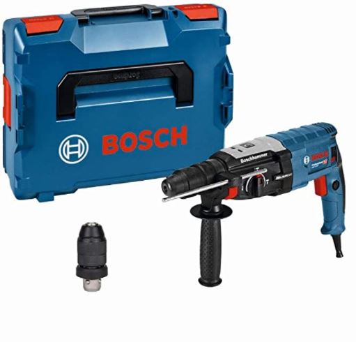 Bild zu Bosch Professional Bohrhammer GBH 2-28 F (SDS-plus-Wechselfutter, 13 mm Schnellspannbohrfutter, bis 28 mm Bohr-Ø, Rückschlag-Schutz, in L-BOXX) für 163,99€ (VG: 212,90€)