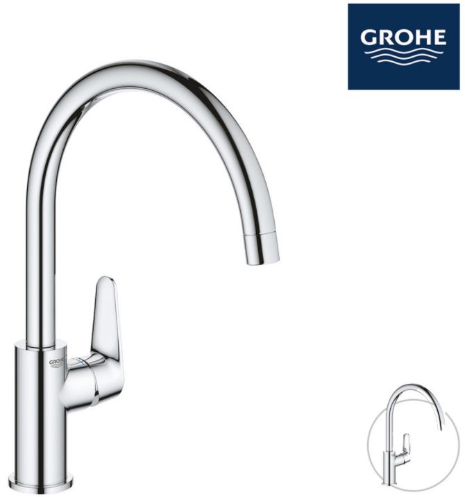 Bild zu [nur heute] GROHE Einhand-Spültisch-Armatur BauCurve für 55,90€ (VG: 86,50€)