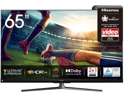 Bild zu Hisense 65U8QF LED-Fernseher (65 Zoll, 4K UHD, Smart-TV, Quantum Dot Technologie, 120Hz, USB-Recording, JBL Sound, Alexa) für 849€ (VG: 988,90€)