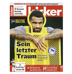 Bild zu 13 Ausgaben den Kicker gratis (anstatt 74,10€) – Kündigung notwendig