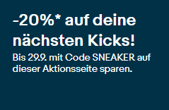 Bild zu eBay: 20% Rabatt auf ausgewählte Sneaker