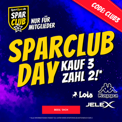 Bild zu SportSpar: 3 für 2 Aktion für SparClub Mitglieder (Mitgliedschaft bereits ab 4,95€)