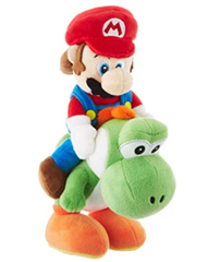 Bild zu Nintendo Mario & Yoshi Plüschfigur (22 cm) für 21,11€ (Vergleich: 27,23€)
