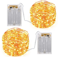 Bild zu 2 x 10m Lichterkette mit 100LED (Batteriebetrieb) für 8,49€