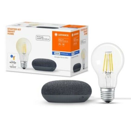 Bild zu [TOP] LEDVANCE Smart Home Starter Kit (Filament Leuchtmittel + Google Home Mini) für 19,99€ (VG: 40,40€)