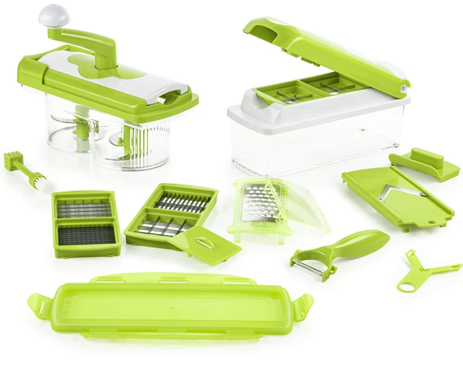 Bild zu Genius Nicer Dicer Plus Gemüseschneider 21 Teile in 3 Farben für je 39,56€ (VG: 66,85€)