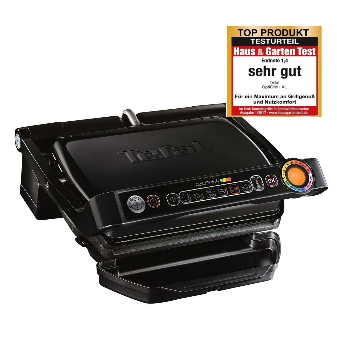 Bild zu Kontaktgrill Tefal GC7128 OptiGrill+ für 94,99€ (Vergleich: 106,30€)