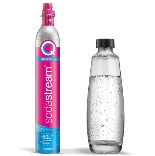 Bild zu 3x Sodastream Quick Connect CO2-Zylinder + je 1 Glasflasche für Duo Sprudler für 63€ (VG: 83,72€)