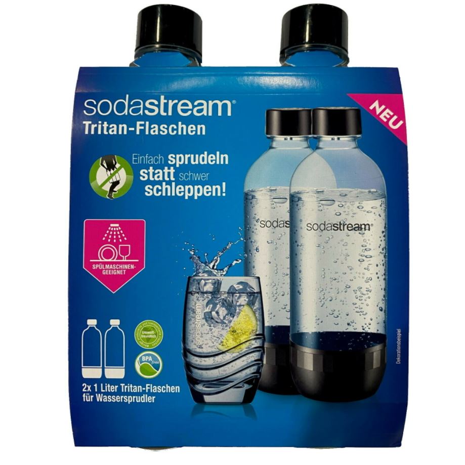 Bild zu Sodastream Trinkflasche DuoPack 2x 1L (spülmaschinengeeignet) für 9,99€ (VG: 15,97€)