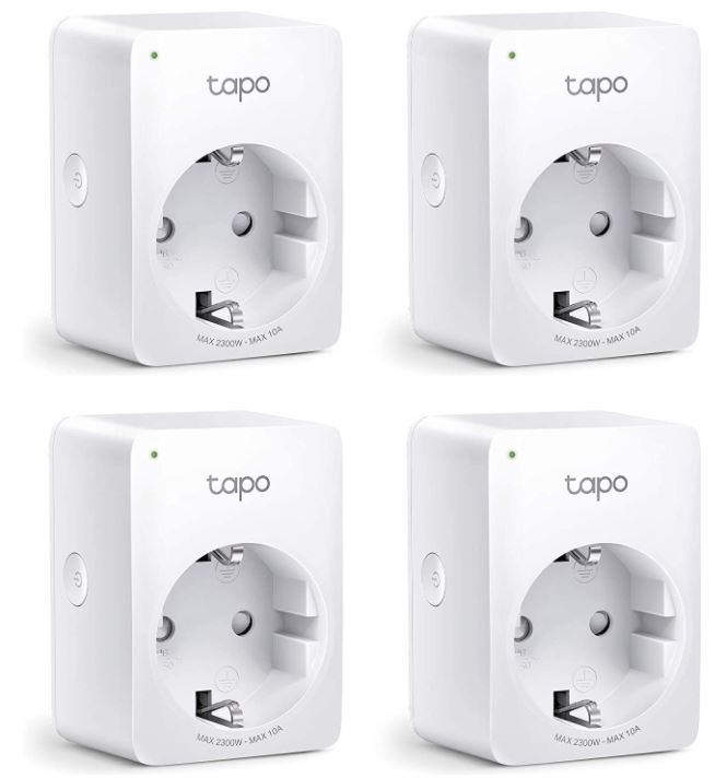 Bild zu 4er Pack der TP-Link Tapo smarte WLan Steckdose für 29,90€ (VG: 42,09€)