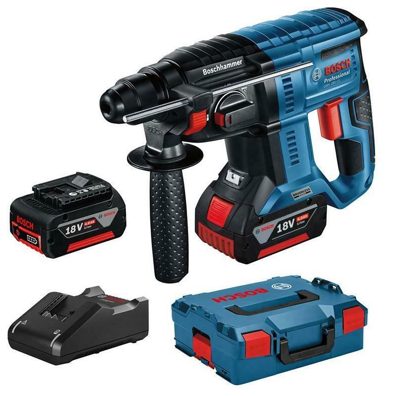 Bild zu Bosch Akku-Bohrhammer GBH 18V-21 Professional 2x 4.0 Ah Akku für 233,75€ (VG: 265,90€)