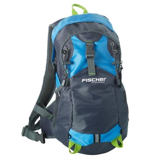 Bild zu FISCHER Fahrrad Rucksack blau 15l (Helmnetz, Regencover, Trinksystemhalterung) für 23,99€ (VG: 29,99€)