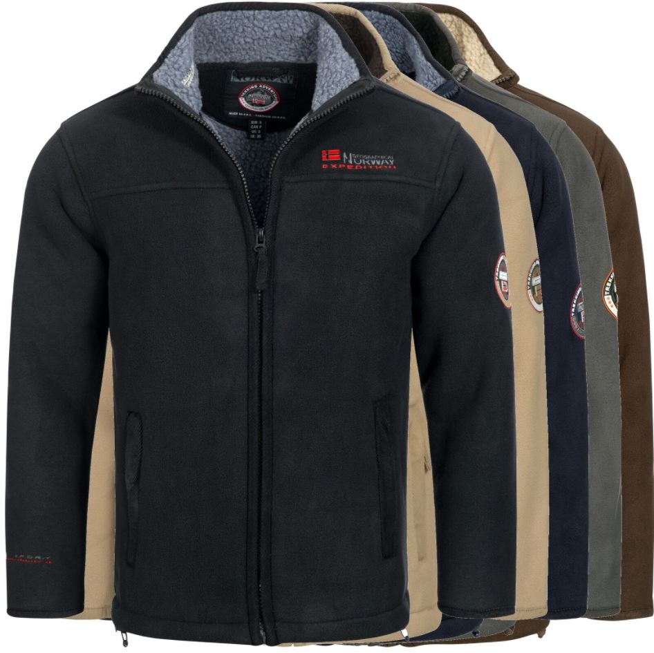 Bild zu Geographical Norway Herrenjacke aus Fleece mit Teddyfell-Innenfutter (Gr.: S – 3XL) für 42,90€ (VG: 59,90€)