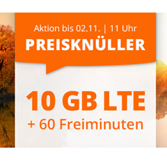 Bild zu 10 GB LTE Datenflat und 60 Freiminuten im o2 Netz für 6,66€/Monat