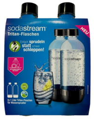 Bild zu Sodastream Trinkflasche DuoPack 2x 1L (spülmaschinengeeignet) für 9,99€ (Vergleich: 14,87€)