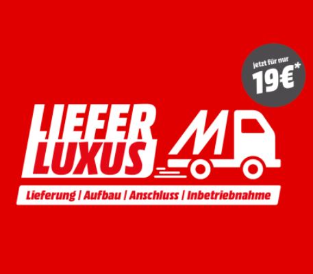 Bild zu MediaMarkt: Lieferluxus für 19€ ab 299€ Bestellwert – geliefert, aufgestellt und angeschlossen