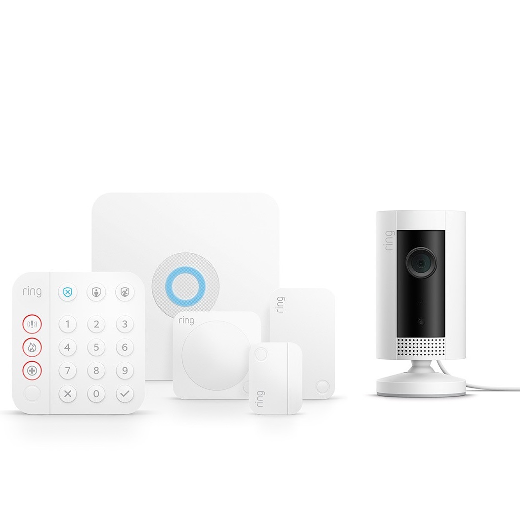 Bild zu Ring Alarm 2.0 Sicherheitssystem Komplett-Set mit Ring Indoor Cam für 185€ (Vergleich: 232,90€)