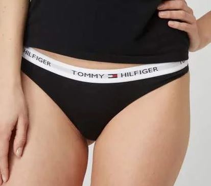 Bild zu Tommy Hilfiger Damen Thong String in schwarz und grau (Gr.: XS – L) für 9,99€ (VG: 14,32€)