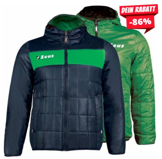 Bild zu [nur heute] Zeus Giubbotto Apollo 2in1 Wende-/ Winterjacke NUR IN NAVY/GRÜN (Gr.: S – 3XL und 112 -140) für nur 12,83€ (VG: 26,17€)