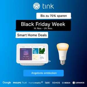 Bild zu Tink: BF Week mit vielen günstigen Artikeln aus dem Bereich Smart Home, so z.B.: 2er Pack Google Nest Mini (2. Gen) für 29,95€ (Vergleich: 58,98€)