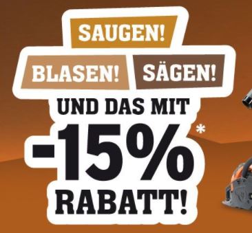 Bild zu Fuxtec: 15% Auf Laubbläser, -Sauger, und Sägen oder 12% auf ALLES (außer auf B-Ware)