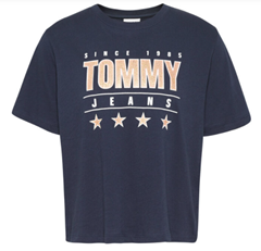 Bild zu Tommy Jeans Damen T-Shirt „TJW Slim Metallic“ für 15,73€ (Vergleich: 26€)