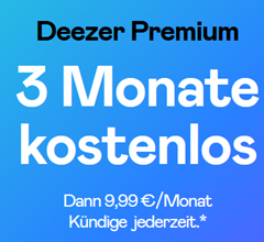 Bild zu 3 Monate kostenlos Deezer Premium testen