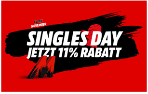 Bild zu [geht noch] MediaMarkt Singles Day: ab Mitternacht 11% Rabatt auf viele Produkte