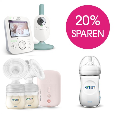 Bild zu babymarkt: 20% Rabatt auf ausgewählte Artikel von Philips Avent, so z.B. Naturnah Starter Set SCD293/00 für 78,63€ (Vergleich: 98,29€)