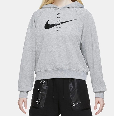 Bild zu Damen Hoodie Nike Swoosh Brushed für 28,94€ (Vergleich: 33,80€)