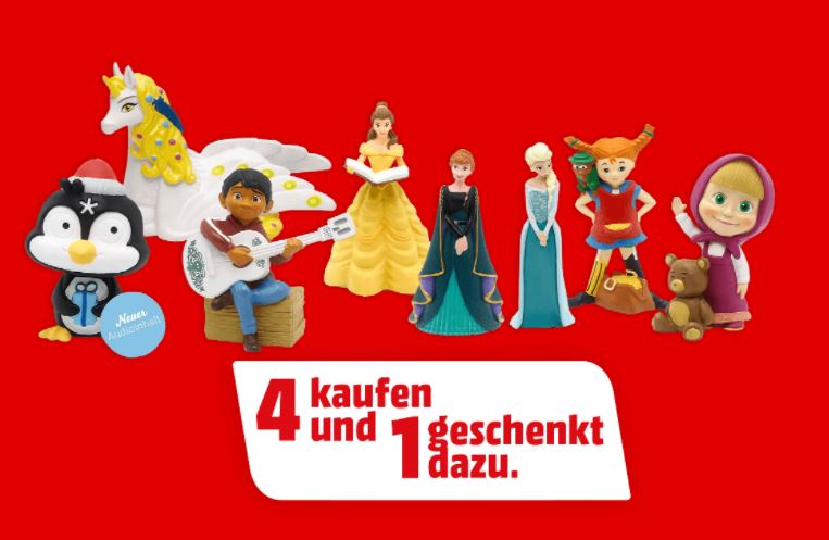 Bild zu MediaMarkt Tonies Figuren: 5 kaufen und nur 4 bezahlen