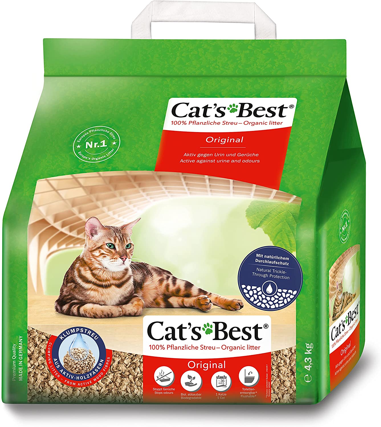 Bild zu Cat’s Best Original Katzenstreu (10 L) für 5,77€ (Vergleich: 8,99€)