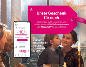 Bild zu Telekom Kunden: 100GB oder MagentaTV im Dezember geschenkt