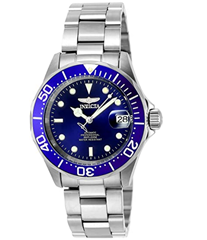 Bild zu Invicta 9094 Pro Diver Unisex Uhr Edelstahl Automatik blauen Zifferblat für 66,36€