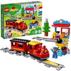 Bild zu LEGO 10874 DUPLO Dampfeisenbahn, Spielzeugeisenbahn mit Licht & Geräuschen für 37,34€ (VG: 49€)